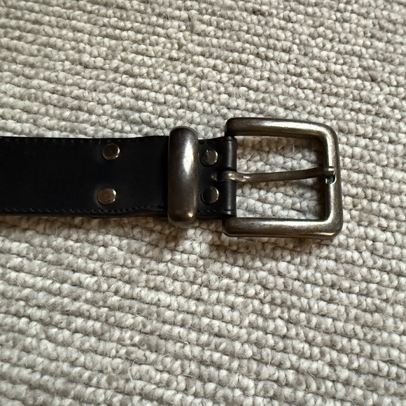 Black Leather Belt - Picture 3 of 3